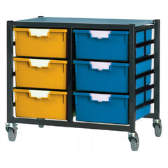 12 Tray Mobile Metal Storage System