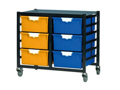 12 Tray Mobile Metal Storage System